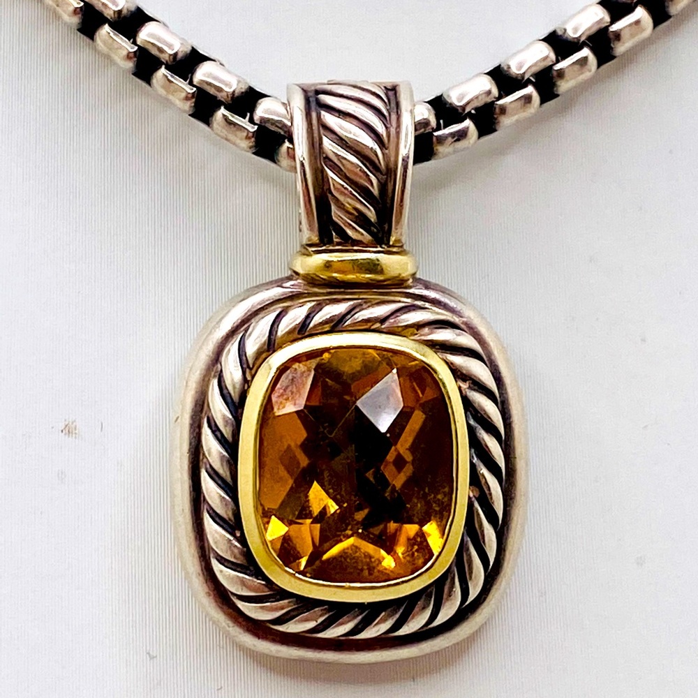 David Yurman Silver/14K Gold/Silver Citrine albion